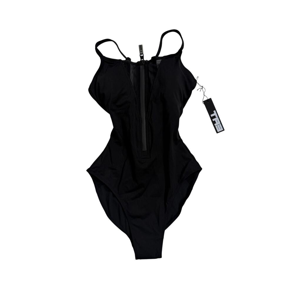 Ta3 Swim Zippy Mesh One Piece Womens Black EXTRA SMALL REGULAR/LONG NEW